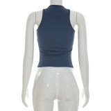 Letter Print Sleeveless Tank Tops GSZM-D26TP078