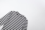 Stripe Print Long Sleeve Top Two Piece Skirts Set GZJQ-K6S05856A