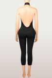 Sexy Backless Sleeveless Solid Seventh Jumpsuit YWXS-P5218506X