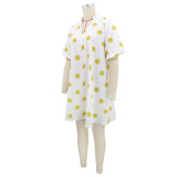 Polka Dots Print Loose Midi Dress GYLY-11188