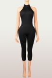 Sexy Backless Sleeveless Solid Seventh Jumpsuit YWXS-P5218506X