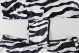 Zebra Print Sleeveless Backless Romper YWXS-K26L2132-K26L2610