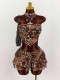 Leopard Print Tube Top Ruffles Shorts Suit GXIY-K25L1869