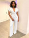 V Neck Irregular Blazer Two Piece Pants Set NY-11277
