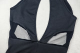 Solid Color Backless Sport Jumpsuit GJYO-JP006272