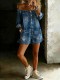 Off Shoulder Denim Loose Romper YRST-D019