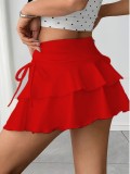 Solid Color Casual Cake Skirts GDYF-3712