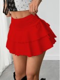 Solid Color Casual Cake Skirts GDYF-3712