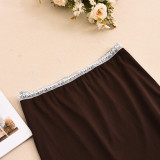 Irregular Patchwork Contrast Color Skirt Suit GFRT-42100SBG