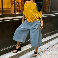 Casual Loose Wide Leg Jeans YMEF-59075