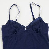 V Neck Solid Color Tank Tops GPKJ-MR48940