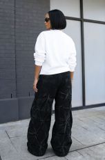 Plus Size Fashion Ruched Washed Loose Jeans GYLN-5159