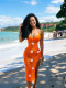 Crocheted Halterneck Split Beach Maxi Dress CM-60505