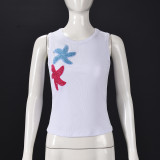 Contrast Color Sleeveless Tank Top GFRT-42059TBG