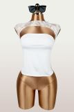 Lace Patchwork Hollow Out Tops YWXS-K25L2028