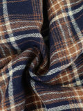 Plaid Print Patchwork Irregular Halterneck Skirt QYMF-104-1