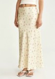 Satin Print Long Skirts GKYS-1111