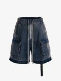 Plus Size Washed Tie Up Loose Fifth Jeans GYLN-9160