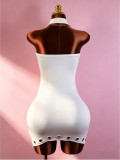 Solid Color Sleeveless Mini Dress GTGE-MH1021