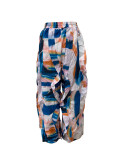 High Waist Print Ruffles Loose Pants LSD-2799