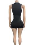 Print Sleeveless Mini Dress GFCF-1482