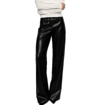 Fashion PU Leather Straight Pants GPBY-TR8331