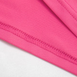 Solid Color Wrap Chest Two Piece Pants Set GDSF-Q26ST074