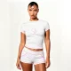 Sport Print T Shirt Shorts 2 Piece Set YNSF-8033