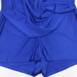 Solid Color Tie Up Backless Romper CYA-902395