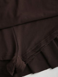 Pleats Double-Layer Ruffles Mini Dress GXIY-K25L1778