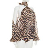 Print Off Shoulder Top Shorts 2 Piece Set GSZM-C26ST187