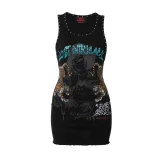 Print Sleeveless Mini Dress GFCF-1492