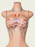 Colored Gemstone Halter Chain Tank Top GZYY-B25266