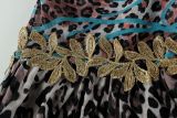 Leopard Print Contrast Color Irregular Mini Dress YWXS-K26L2181