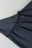 Solid Color Backless Vest Seventh Pant Suit YWXS-K26L2057