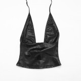 Halterneck Tie Up Tight Seventh Jumpsuit MXBF-Y26ST239
