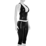 Halterneck Tie Up Tight Seventh Jumpsuit MXBF-Y26ST239