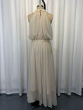 Sleeveless Solid Color Maxi Dress GWDS-260616