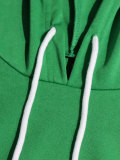 Loose Sleeveless Hooded T Shirt Two Piece Pants Set QYMF-MC016