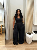 Casual Chiffon High-Waisted Loose Jumpsuit BMF-883