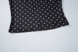 Polka Dot Print Halterneck Tank Top LJSF-T6521677X