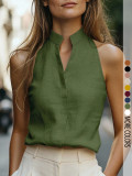 V Neck Sleeveless Shirt GSRX-831