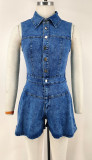 Fashion Sleeveless Deniim Romper GDAM-219000