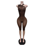 Yoga Sport Tight Seventh Jumpsuit MEM-88708