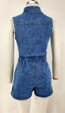 Fashion Sleeveless Deniim Romper GDAM-219000
