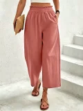 Solid Color Loose Straight Pants ZDF-33531