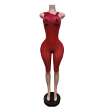 Yoga Sport Tight Seventh Jumpsuit MEM-88708