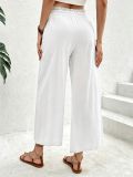 Solid Color Loose Straight Pants ZDF-33531