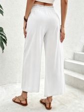 Solid Color Loose Straight Pants ZDF-33531