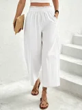 Solid Color Loose Straight Pants ZDF-33531